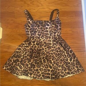 Leopard Print Mini Dress
